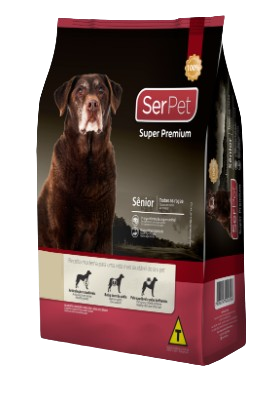 Ração SerPet Super Premium Sênior para cães